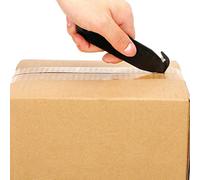 Blaihild rouleau de Papier, Ouvre-porte Portable avec Poignée Ergonomique, Couteau Utilitaire pour Carton et Cartons, Parfait pour une Utilisation à la Maison et au Bureau (BLACK)