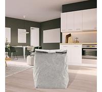 Blaihild Sac à Déjeuner, Boîte à Déjeuner Isolée Pliable pour le Travail, L'école, le Pique-nique, le Camping, avec Intérieur en Mousse PE de 3 Mm pour Enfants, Femmes et Hommes (GREY)