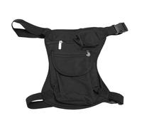 Blaihild Sac de Jambe de Moto en Toile, Ceinture Réglable de 28 à 44 Pouces, Convient aux Smartphones de 6,7 Pouces, Zéro Rebond pour Les Déplacements Domicile-Travail et la Randonnée - Sac de