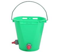 Blaihild Seau d'alimentation en Plastique pour Lait, Pot d'alimentation pour Animaux de Grande capacité avec Plusieurs Tétines pour Bovins et Moutons, capacité élevée de 8 L pour Une Utilisation