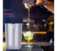 Blaihild Shaker à Cocktail en Acier Inoxydable, Verre à Mélanger de Barman de 500 Ml avec Poli Miroir, pour Préparer 1 à 2 Cocktails en un Seul Shake