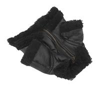 Blaihild Veste en Cuir pour Chien, Manteau Chaud en Cuir PU pour Chiens de Taille Moyenne et Grande, Veste d'hiver Coupe-Vent élégante pour Les Aventures en Plein Air (S)