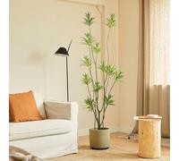 BLAINE | Dracaena Reflexa 200cm | Plantes Artificielles Décoratives | Grande Plante Artificielle | Plantes Artificielles pour Intérieur/Extérieur | Plante Artificielle Réaliste Décorative
