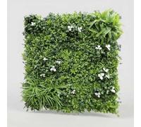 BLAINE - Jardin Vertical Artificiel Komodo 100x100 cm pour la Décoration de Terrasses et de Salons avec des Feuilles Réalistes de Haute Densité Qui ne Nécessitent Aucun Entretien