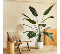 BLAINE | Strelitzia 120cm| Plantes Artificielles Interieur | Plantes Artificielles | Plante Artificielle Exterieur |Grande Plante Artificielle Interieur |Arbre artificiel |Fausses Plantes