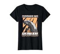 Blaireau A Miel Ratel - Honey Badger T-Shirt, Femme, Noir, XL