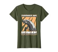 Blaireau A Miel Ratel - Honey Badger T-Shirt, Femme, Olive, XS