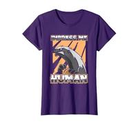 Blaireau A Miel Ratel - Honey Badger T-Shirt, Femme, Violet, M