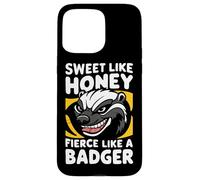 Blaireau au Miel Doux comme du Miel féroce comme Un Animal Blaireau Coque pour iPhone 15 Pro Max