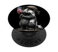 Blaireau de Champ de Bataille Cool pour vêtements américains PopSockets PopGrip Adhésif