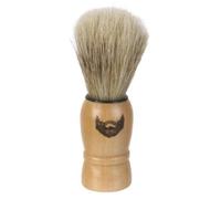Generique Blaireau de rasage en bois pour homme 10 cm Beige