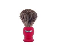 Plisson – Blaireau de rasage – Poil naturel gris – Manche rouge nacré – Taille 12