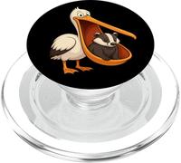 Blaireau drôle Pelican Amoureux des Animaux, garçons et Filles PopSockets PopGrip pour MagSafe