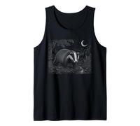 Blaireau Nature Lover Ciel étoilé Vintage Wildlife Graphic Débardeur