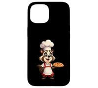 Blaireau pizzaïolo avec Toque et Tablier Coque pour iPhone 15