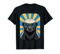 Blaireaux de Miel drôles Portant des Lunettes de Soleil Animaux blagues T-Shirt Graphique avec Valeur