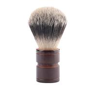 Blaireaux de rasage pour hommes, brosse à cheveux en nylon doux, brosse à moustache, outil de rasage de barbe avec poignée confortable pour barbu, 2,5 x 2,5 x 9 cm (Hemu + 3 colors nylon)
