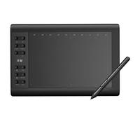 BLAIS G10 Tablette de Dessin Graphique d'art numérique 10 x 6 Pouces Croquis de création d'art ultraléger avec Stylet sans Batterie 8 Pointes de Stylet 8192 Niveaux de Pression 10 Touches Express
