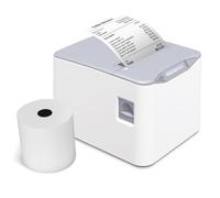 BLAIS Imprimante Thermique de reçus 80 mm Impression Thermique directe de Bureau Connexion USB + LAN Haute Vitesse avec Coupe Automatique Grande Corbeille à Papier Support ESC/POS pour