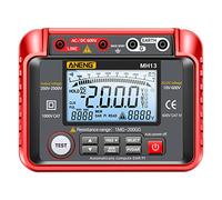 BLAIS MH13 250V-2500V Testeur de résistance d'isolement numérique 1MΩ-200GΩ Megger Megohm Compteur de test Gamme automatique 2000 comptes Affichage LCD 10V ~ 600V AC/DC Voltmètre avec stockage de 100