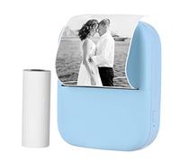 BLAIS X1 Mini imprimante de poche portable 80mm BT Imprimante photo thermique sans fil 300dpi Picture Memo Notes Listes Journal Reçu Papier Imprimante Autocollant Impression sans encre Compatible avec