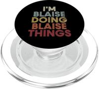 Blaise Name Blaise Personalized Name First Given PopSockets PopGrip pour MagSafe