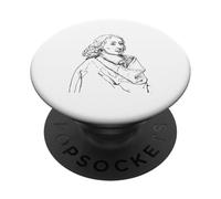 Blaise Pascal Portrait Professeur de Mathématiques et de PopSockets PopGrip Adhésif