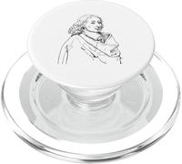 Blaise Pascal Portrait Professeur de Mathématiques et de PopSockets PopGrip pour MagSafe
