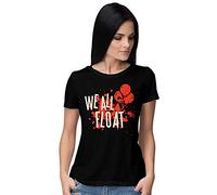 BLAK TEE Femme We All Float Slogan T-Shirt M