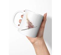 BLAK TEE Flying Musical Notes Flute Porcelain Coffee and Tea Mug 330 ML