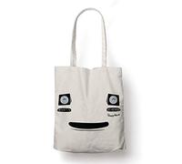 BLAK TEE MX5 Miata Smile Face Funny Organic Cotton Reusable Shopping Bag Natural