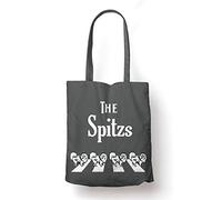 BLAK TEE The Abbey Spitzs Crossing The Road Organic Cotton Reusable Shopping Bag Grey