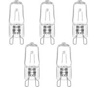 Blakapoo Ampoule de Four Halogène G9 40W 300 Degrés, 230V, Ampoule Halogène Dimmable Blanc Chaud 2800K, 480LM, G9 Lampes halogènes pour Four, Micro-Ondes, Plafonnier, Eclairage D'armoire, Lot de 5