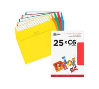 Blake Creative Colour C6 114 x 162 mm 120 g/m² Enveloppes Bande Adhésive (15123) Couleurs Vives Assorties - Boîte de 25