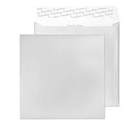 Blake Creative Shine 220 x 220 mm 130 g/m² Enveloppes Carrées Bande Adhésive (512) Argent Métallique - Boîte de 250