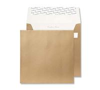 Blake Creative Shine 220 x 220 mm 130 g/m² Enveloppes Carrées Bande Adhésive Or (513) Or Métallique - Boîte de 250