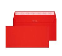 Blake DL Lot de 250 enveloppes à patte autocollante Rouge 120 g/m²