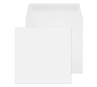 Blake Everyday | enveloppe (14 x 14cm) | lot de 500 unités | 100 GSM | enveloppes blanches gommées | certifié PEFC et écologique | enveloppe mariage | enveloppes carrées | Modèle 0140SQ