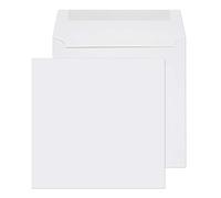 Blake Everyday | enveloppe (15.5 x 15.5cm) | lot de 500 unités | 100 GSM | enveloppes blanches gommées | certifié PEFC et écologique | enveloppe mariage | enveloppes carrées | Modèle 0155SQ