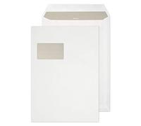 Blake Everyday | enveloppe C4 (32.4 x 22.9cm) avec fenêtre | lot de 250 unités | 90 GSM | enveloppes blanches autocollantes | certifié PEFC et écologique | enveloppe blanche | Modèle FL2782