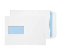 Blake Everyday | enveloppe C5 (22.9 x 16.2cm) avec fenêtre | lot de 500 unités | 100 GSM | enveloppes blanches | enveloppes autocollantes/auto-adhésives | certifié PEFC et écologique | Modèle 16084