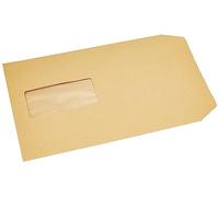 Blake Everyday | enveloppe C5 (22.9 x 16.2cm) avec fenêtre | lot de 500 unités | 90 GSM | enveloppes kraft manille | enveloppes autocollantes/enveloppes auto-adhésives | papeterie | Modèle 18099