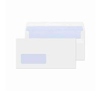 Blake Everyday | enveloppe DL (11 x 22cm) avec fenêtre | lot de 500 unités | 80 GSM | enveloppes blanches autocollantes | certifié PEFC et écologique | enveloppe blanche | Modèle FL2884/500