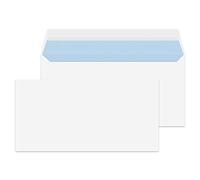 Blake Everyday | enveloppe DL (11 x 22cm) | lot de 25 unités | 90 GSM | enveloppes blanches avec bande autocollante | certifié PEFC et écologique | pack múltiple papeterie | Modèle 22772/25