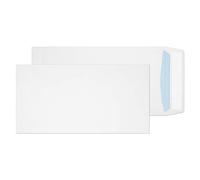 Blake Everyday | enveloppe DL+ (23.5 x 12.1cm) | lot de 500 unités | 100 GSM | enveloppes blanches avec bande autocollante | pack múltiple papeterie | Modèle 8888PS
