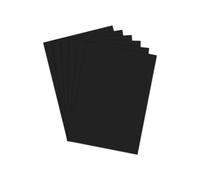 Blake Lot de 50 feuilles de papier cartonné A4 noir 210 x 297 mm 320 g/m² - Pour travaux manuels, papier d'art, carnet de croquis, papierS coloré