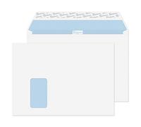 Blake Office | enveloppe C4 (22.9 x 32.4cm) avec fenêtre | lot de 250 unités | 120 GSM | enveloppes blanches à bande protectrice | certifié FSC | enveloppes écologiques recyclables | Modèle 36217