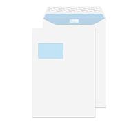 Blake Office | enveloppe C4 (32.4 x 22.9cm) avec fenêtre | lot de 250 unités | 120 GSM | enveloppes blanches à bande protectrice | certifié FSC | enveloppes écologiques recyclables | Modèle 36126DE