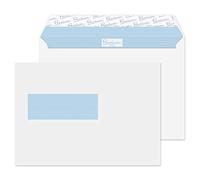 Blake Office | enveloppe C5 (16.2 x 22.9 x 0cm) avec fenêtre | lot de 500 unités | 120 GSM | enveloppes blanches à bande protectrice | certifié FSC | enveloppes écologiques recyclables | 34266NL