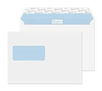 Blake Office | enveloppe C5 (16.2 x 22.9cm) avec fenêtre | lot de 500 unités | 120 GSM | enveloppes blanches à bande protectrice | certifié FSC | enveloppes écologiques recyclables | Modèle 34217
